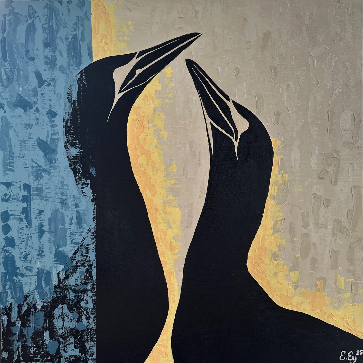 50x50 | Súlur (blátt)