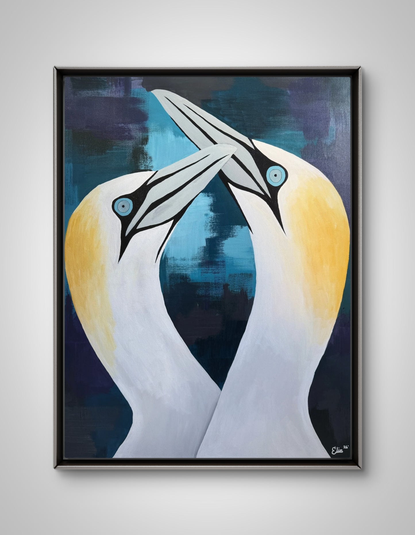 60x80 | Súlurnar báðar (v/ rammu)