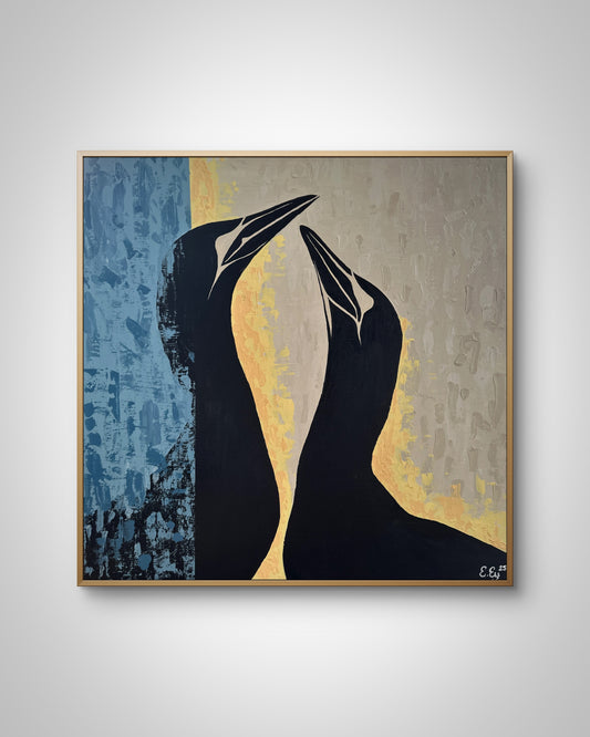 50x50 | Súlur (blátt)